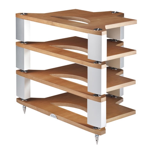 Naim FraimLite Equipment Rack Cherry/Silver (4 tier - twin packs)