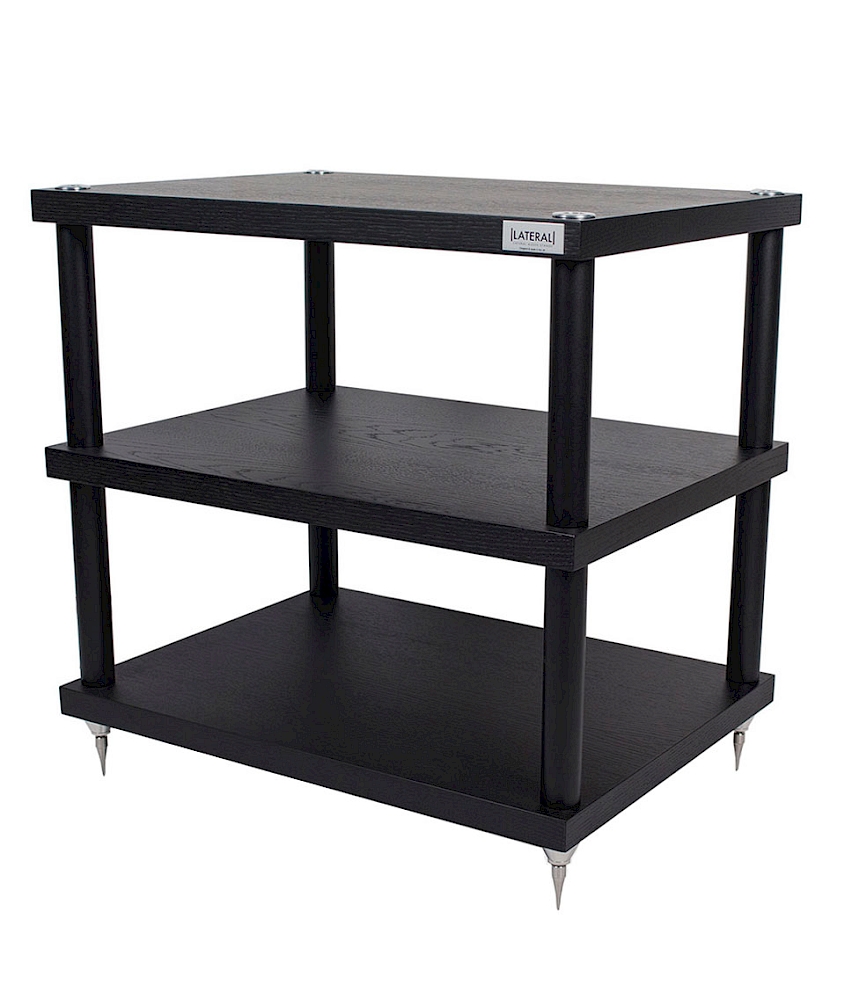 Lateral Audio Aria Equipment Stand Black Oak (3 tier)