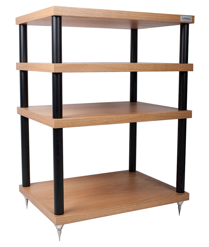 Lateral Audio Aria Equipment Stand Natural Oak (4 tier)